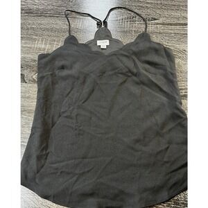 J.Crew Black Cami Top Scalloped V Neck Sleeveless Blouse Size 00